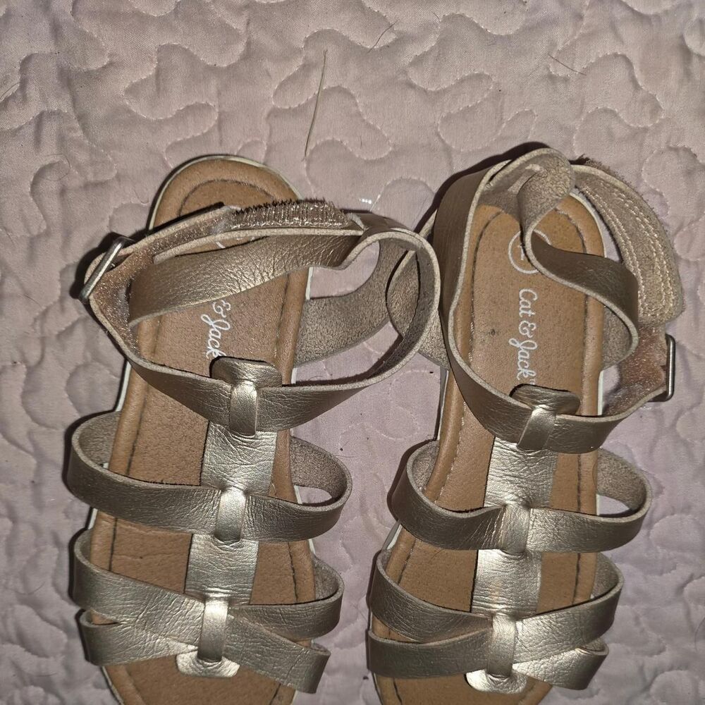 Cat-jack Gold Sandals